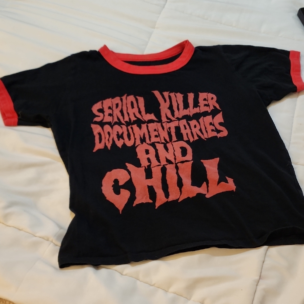 Black and Red Graphic Tee